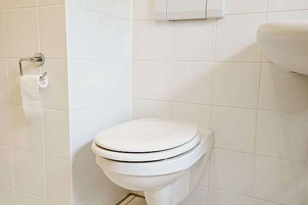 Toilette im Bad