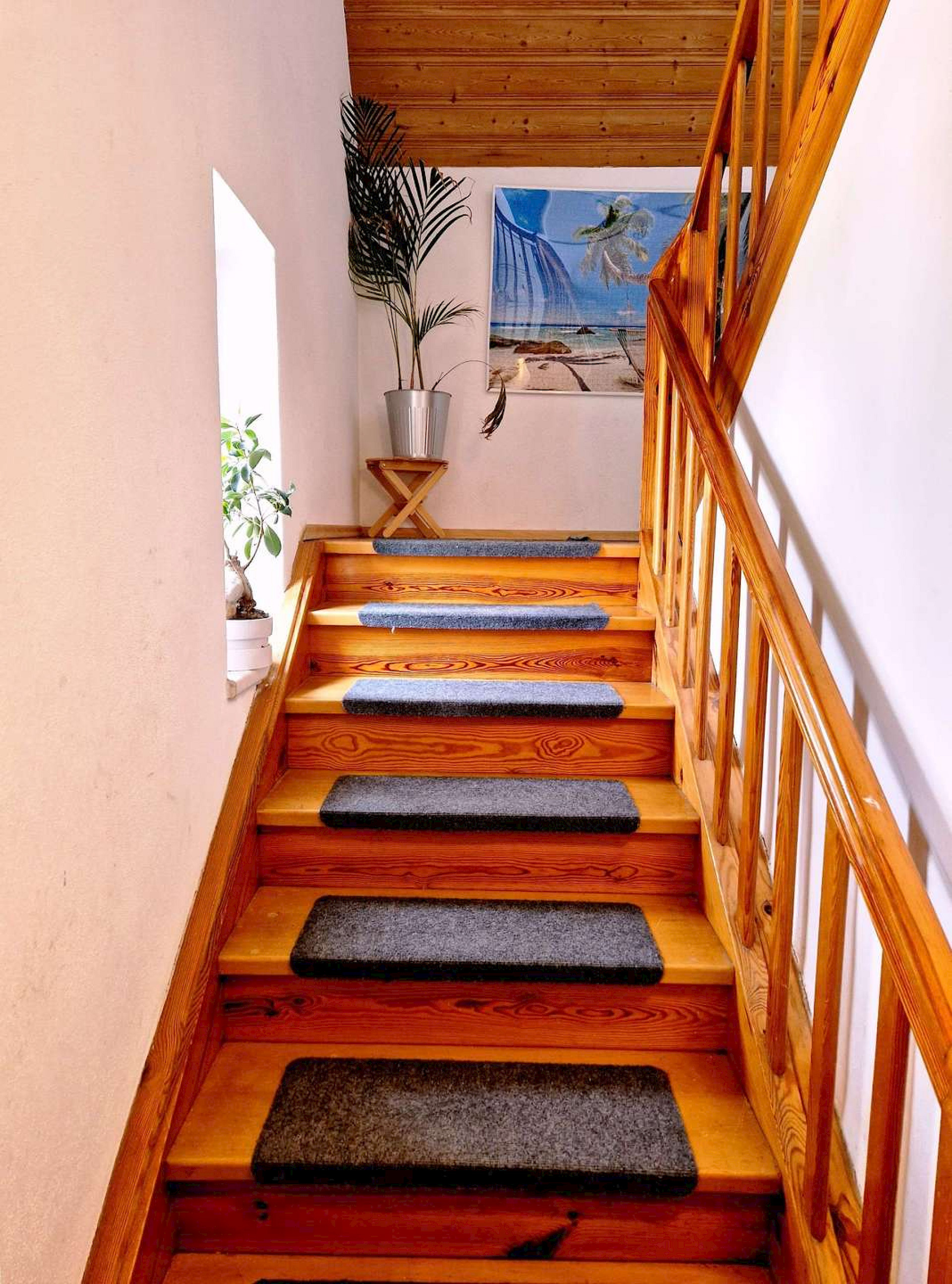 Treppe zum Dachgeschoss